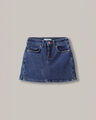 Short Falda De Mezclilla Azul,AZUL MARINO